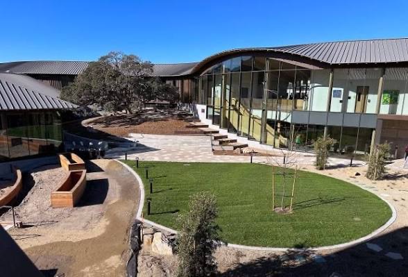 Ohana Center aerial courtyard view